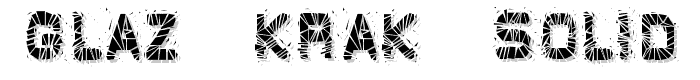 Glaz Krak solid font